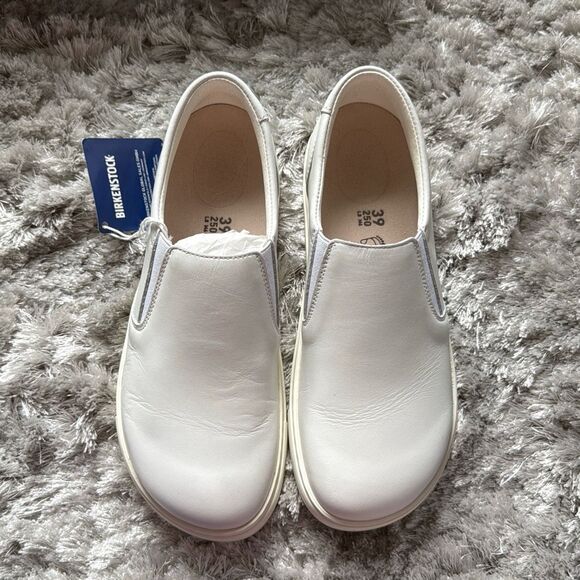 Birkenstock Oswego Slip-on White Leather Shoe Size EU 39 Regular Fit - Picture 3 of 12